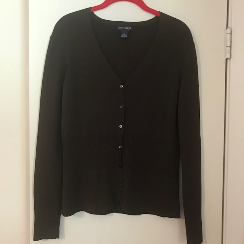 Ann Taylor Twin Set, Lovely Deep Brown, Small VGUC